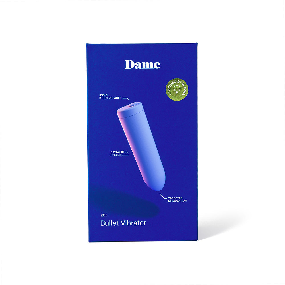 Dame Zee Bullet Vibrator - Periwinkle