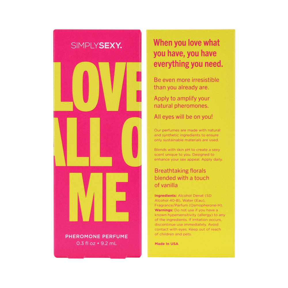 Simply Sexy Affirmations Pheromone Perfume-Love All Of Me 0.3oz