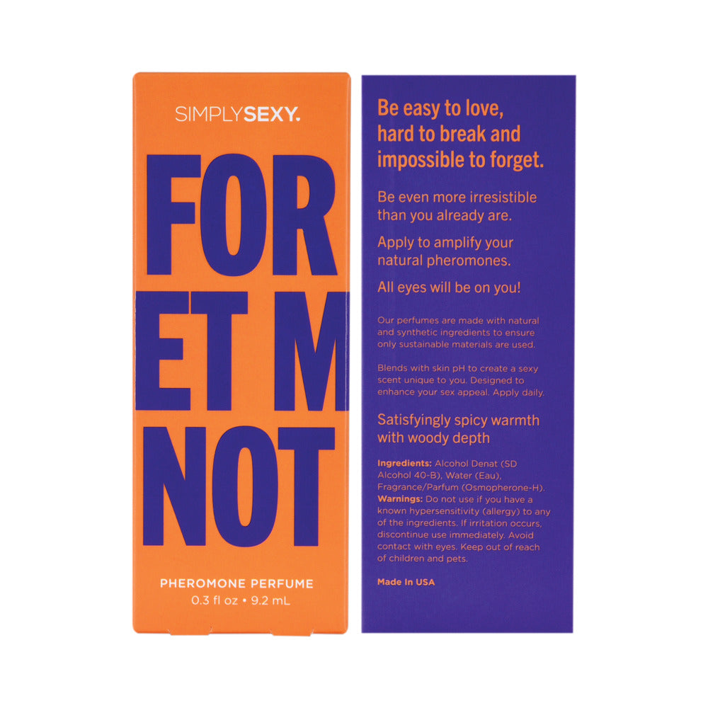 Simply Sexy Affirmations Pheromone Perfume-Forget Me Not 0.3oz