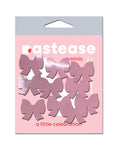 Pastease Mini Faux Leather Bows - Baby Pink Pack of 8