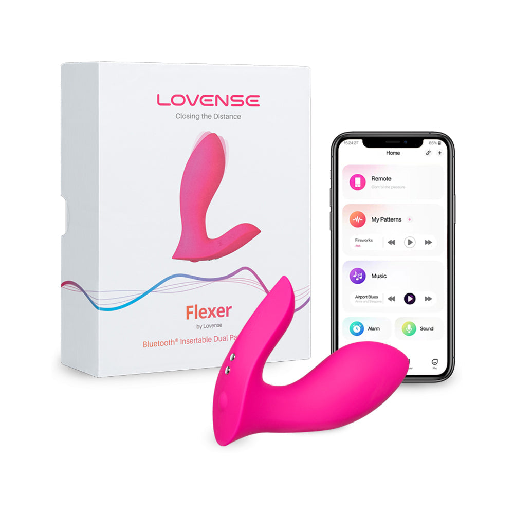 Lovense Flexer Dual Panty Vibrator - Pink