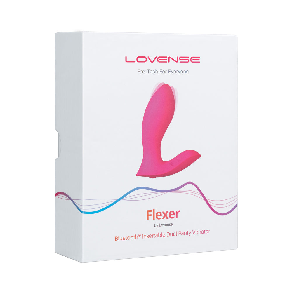 Lovense Flexer Dual Panty Vibrator - Pink