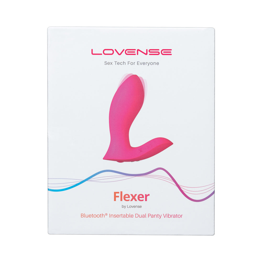 Lovense Flexer Dual Panty Vibrator - Pink