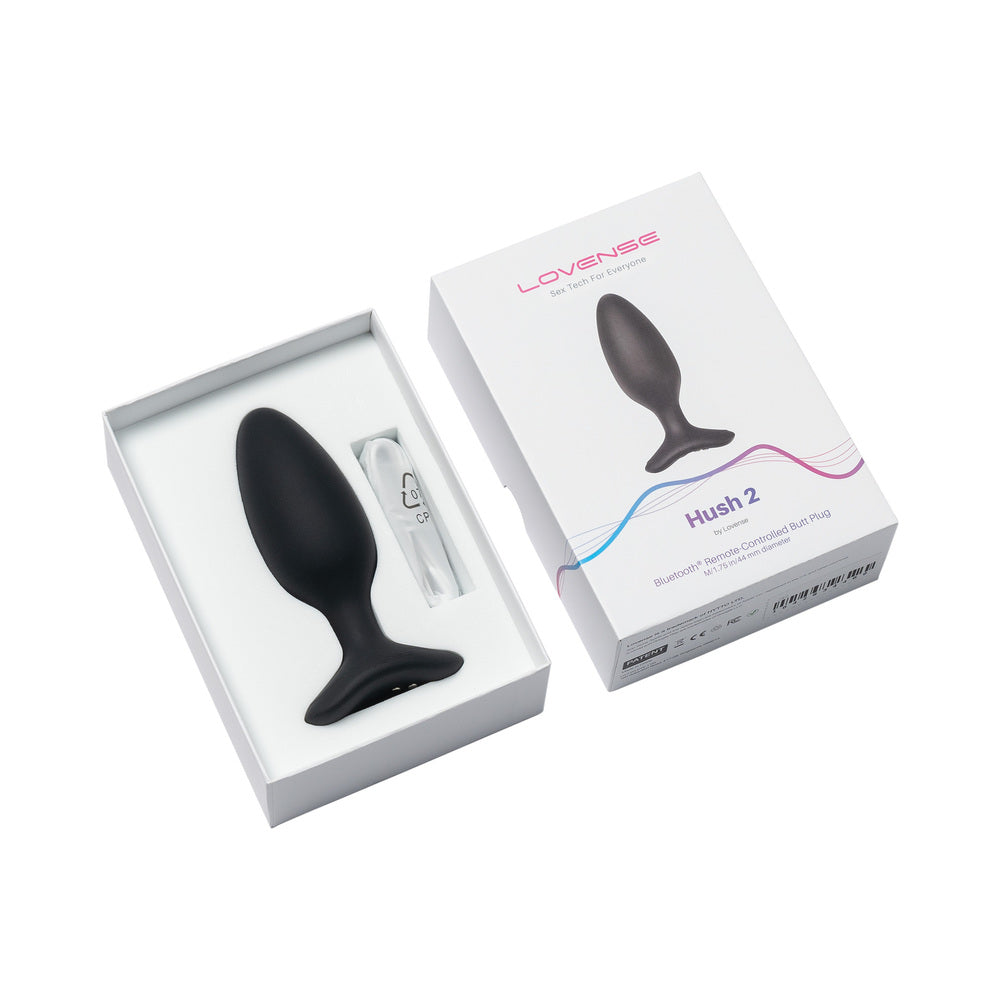 Lovense Hush 2 1.75" Butt Plug - Black