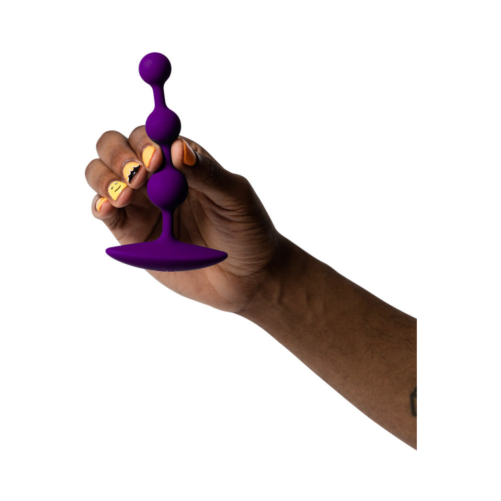 ROMP Amp Flexible Anal Beads - Violet