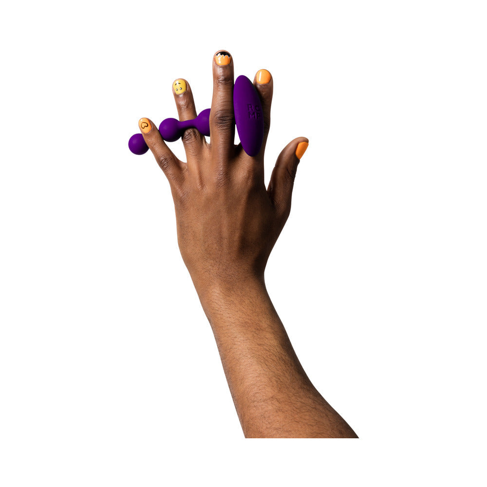 ROMP Amp Flexible Anal Beads - Violet