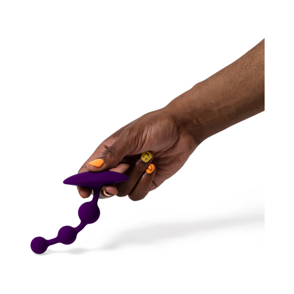 ROMP Amp Flexible Anal Beads - Violet