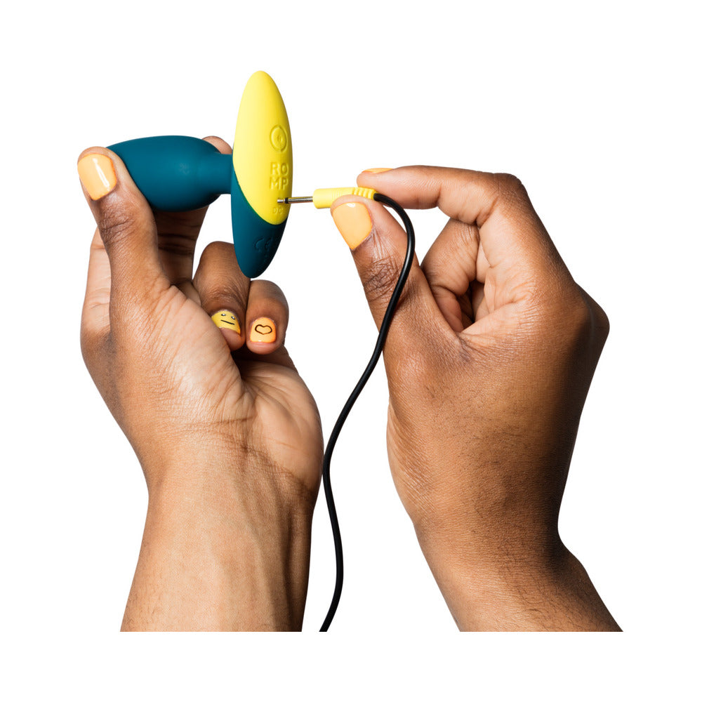 ROMP Bass Vibrating Anal Plug - Teal