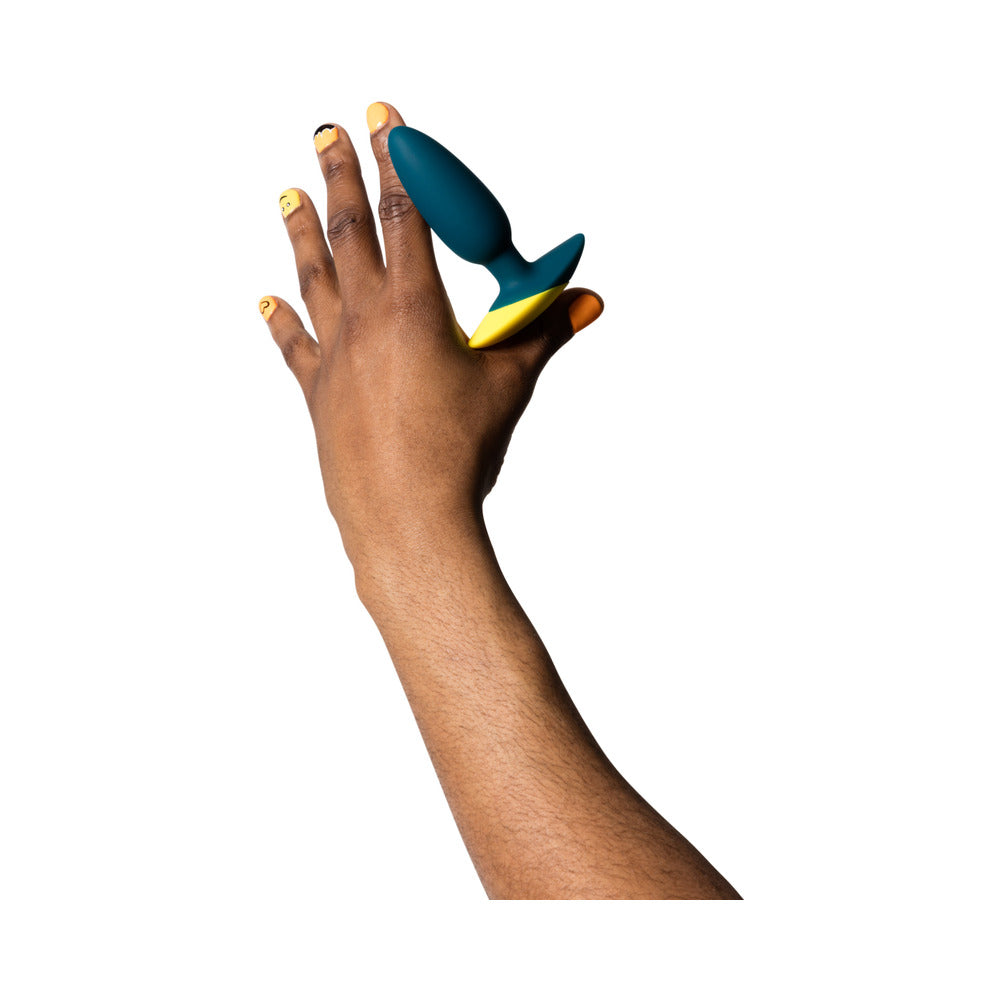 ROMP Bass Vibrating Anal Plug - Teal