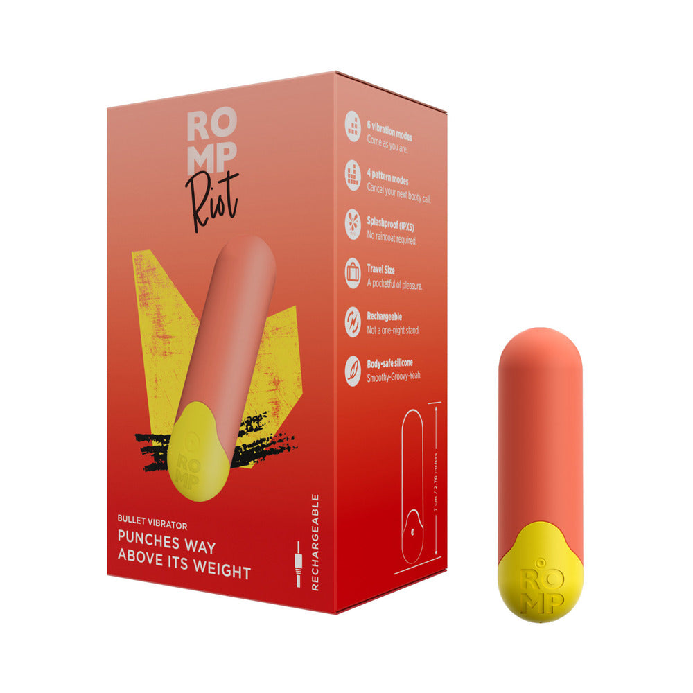 ROMP Riot Bullet Vibrator - Orange