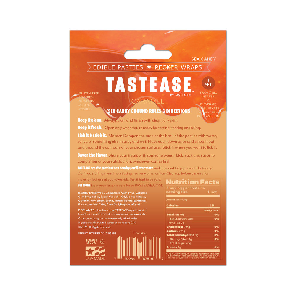 Pastease Tastease Edible Pasties & Pecker Wraps - Caramel O/S