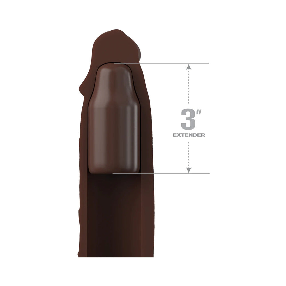 Fantasy X-Tensions Elite Extension with Strap-Brown 7"