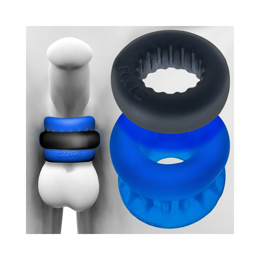 Oxballs UltraCore Ball Stretcher w/Axis Ring - Blue Ice