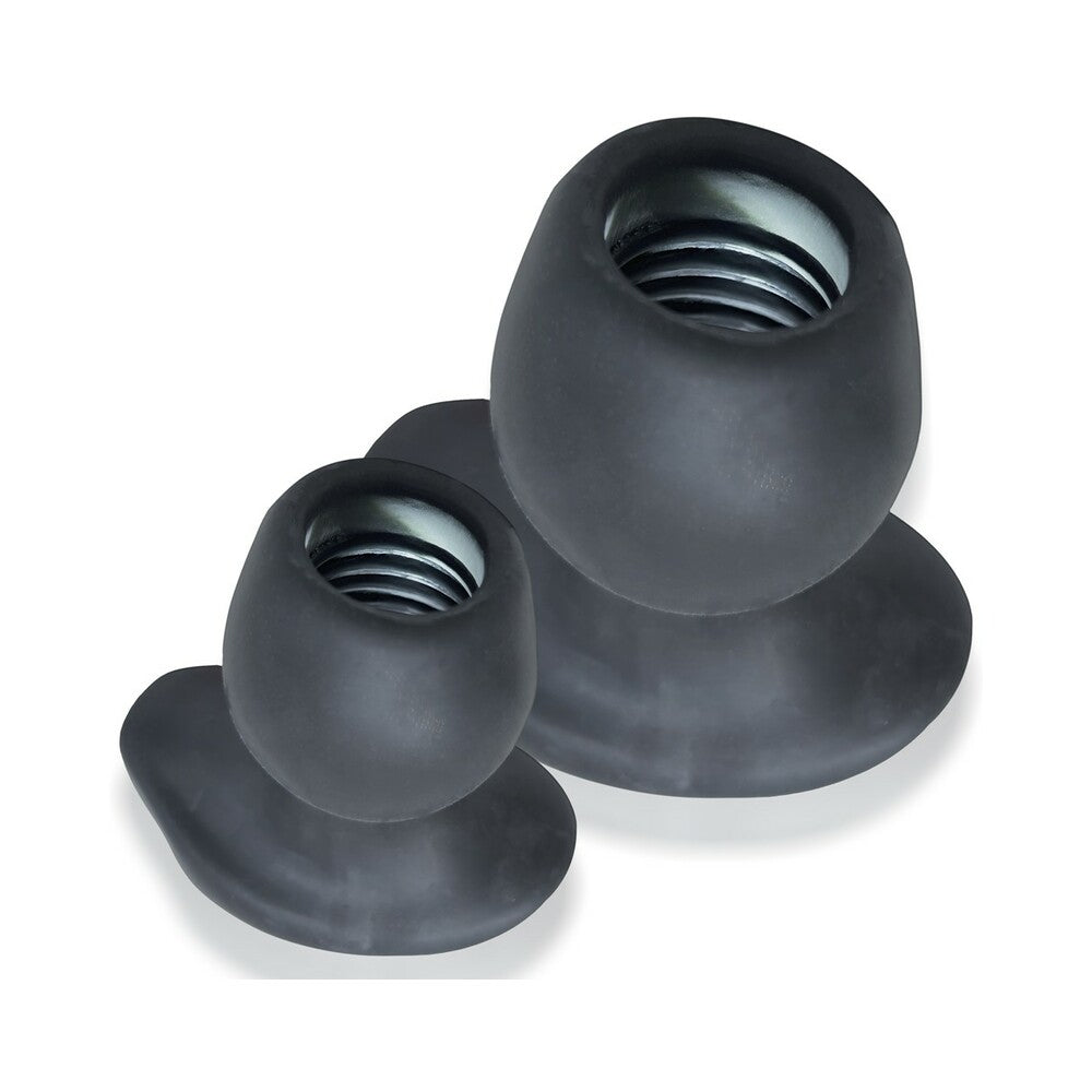 Oxballs Morphhole 1 Gaper Plug Small - Black Ice