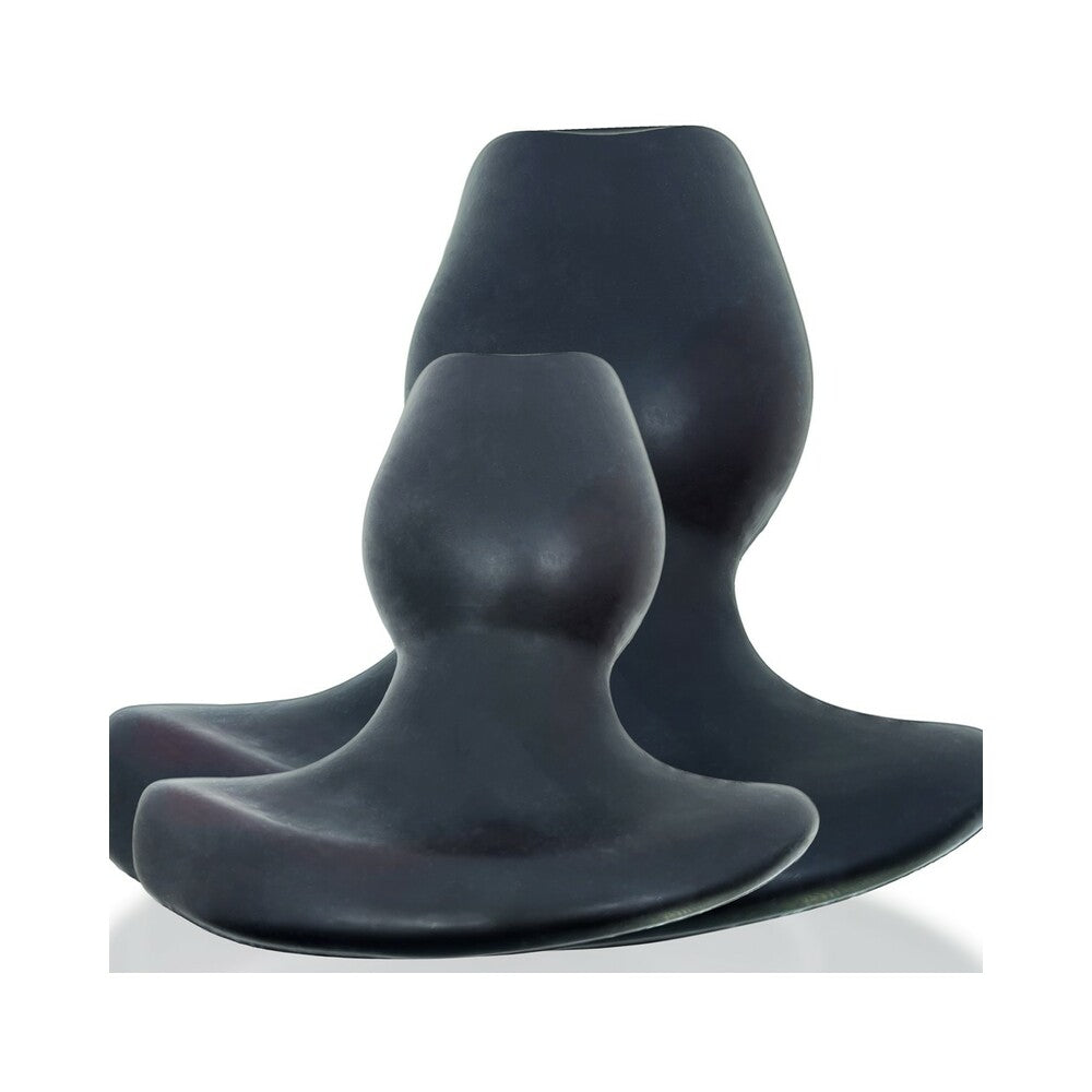 Oxballs Morphhole 2 Gaper Plug Large - Black Ice