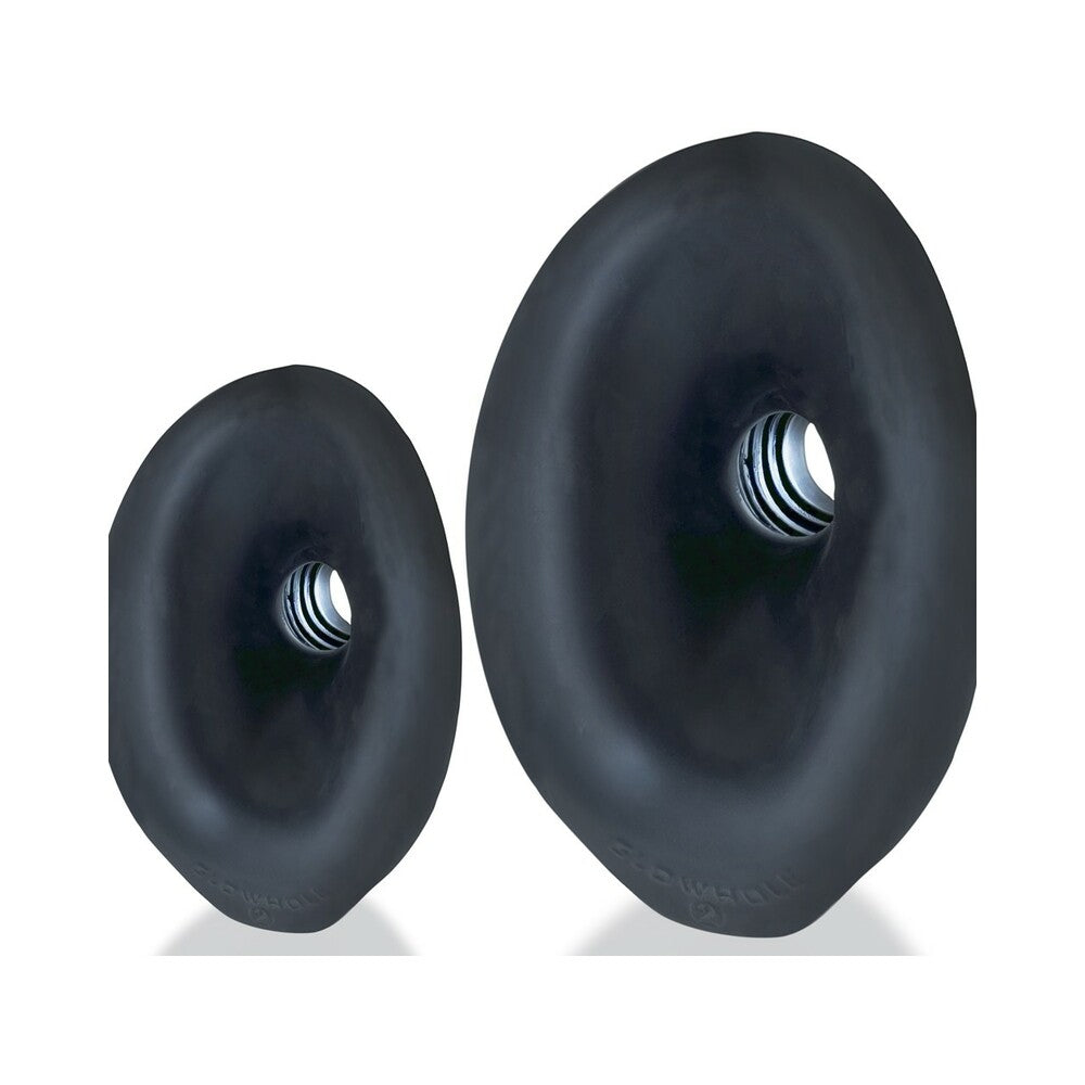 Oxballs Morphhole 2 Gaper Plug Large - Black Ice