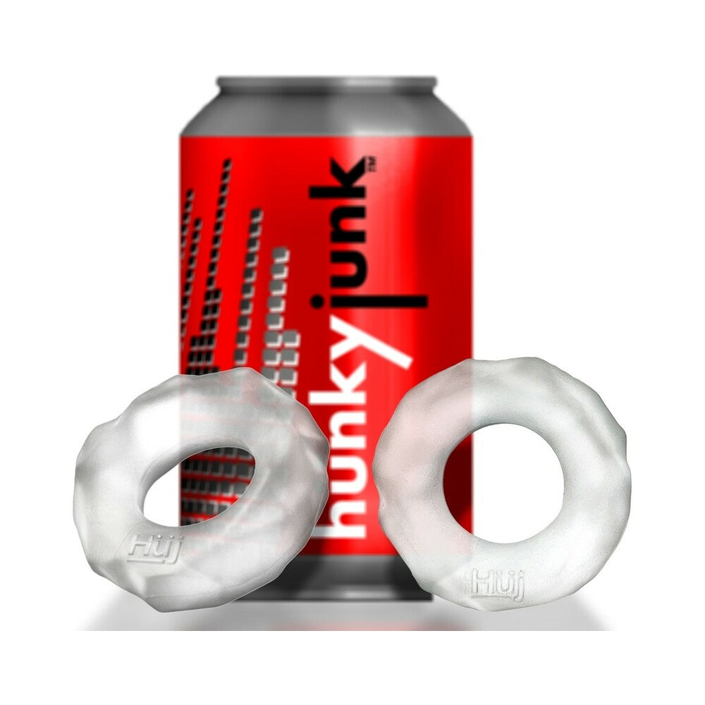 Hunky Junk Fractal Cockring - Clear Ice
