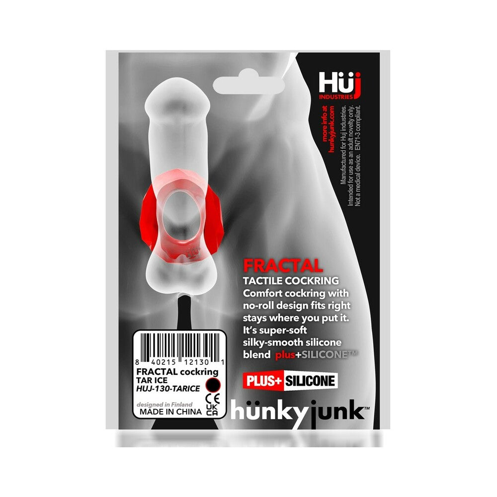 Hunky Junk Fractal Cockring - Clear Ice