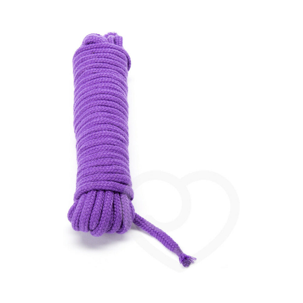 Plesur Cotton Shibari Bondage Rope 2 Pack - Black/Purple