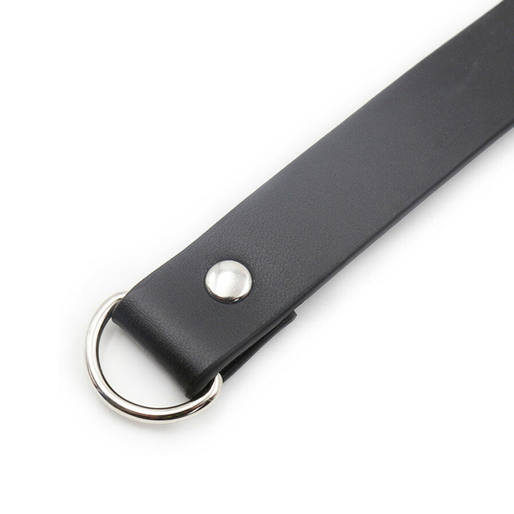Plesur PVC Collar w/Heart Lock - Black