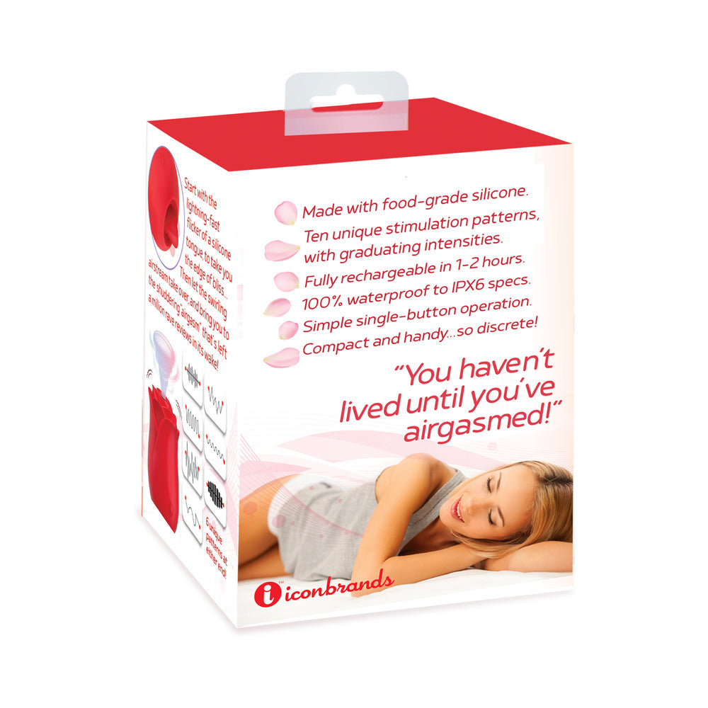 Wild Rose & Tongue Rechargeable Silicone Suction Vibrator