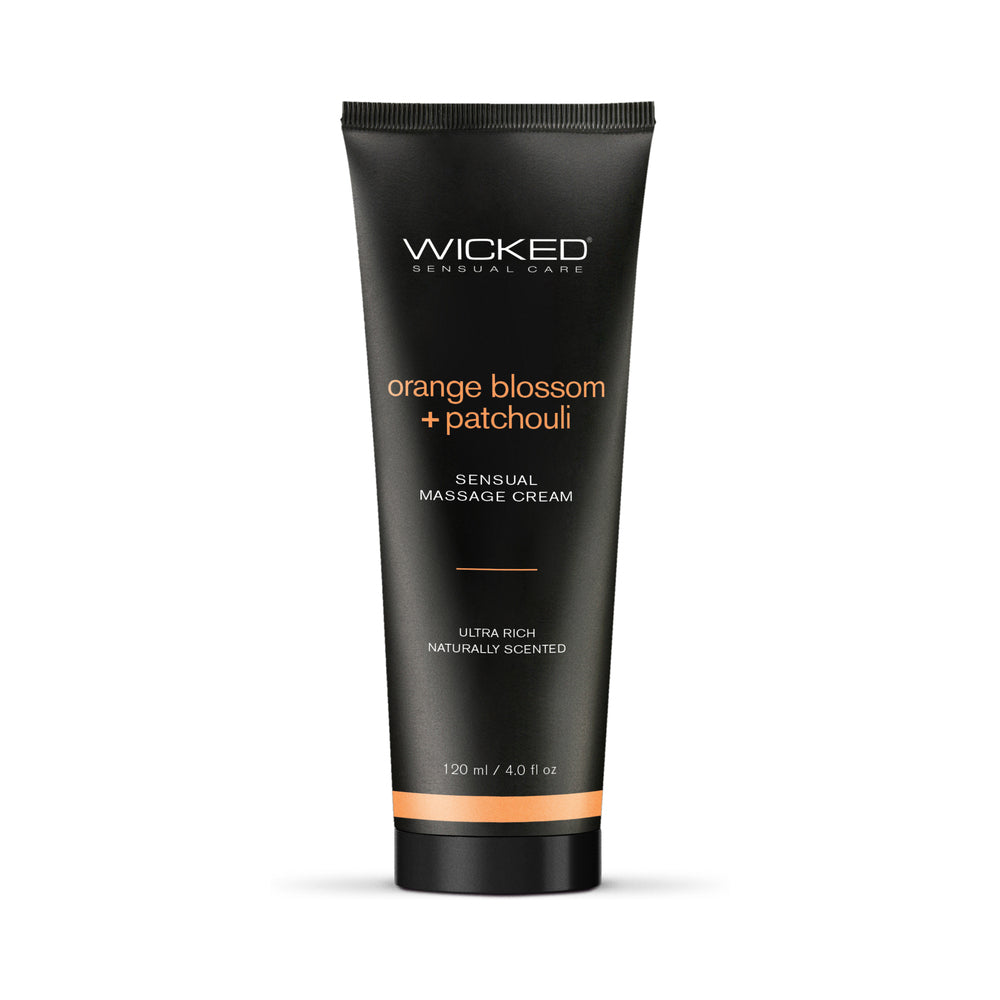 Wicked Sensual Care Sensual Massage Cream-Orange Blossom + Patchouli Scented 4oz