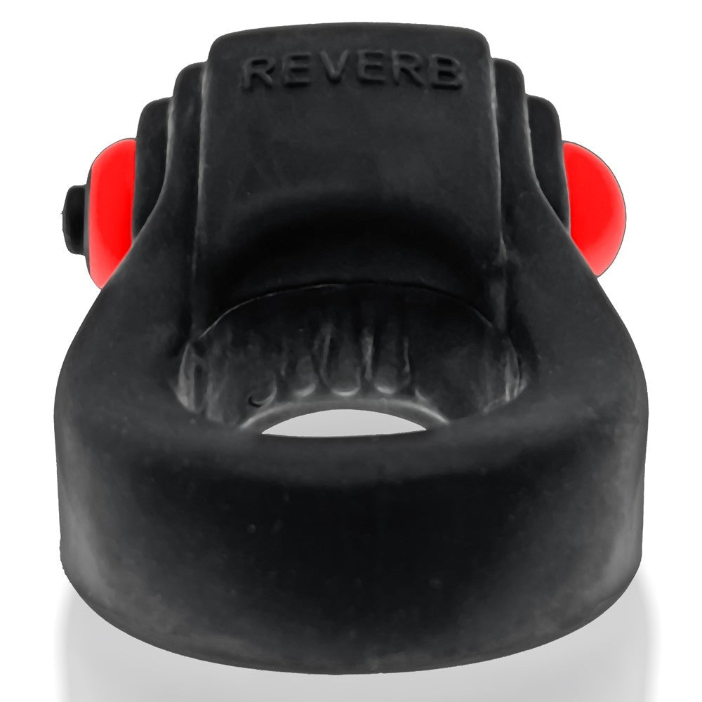 Hunky Junk Revring Cock Ring w/Vibe - Tar w/Red Vibe