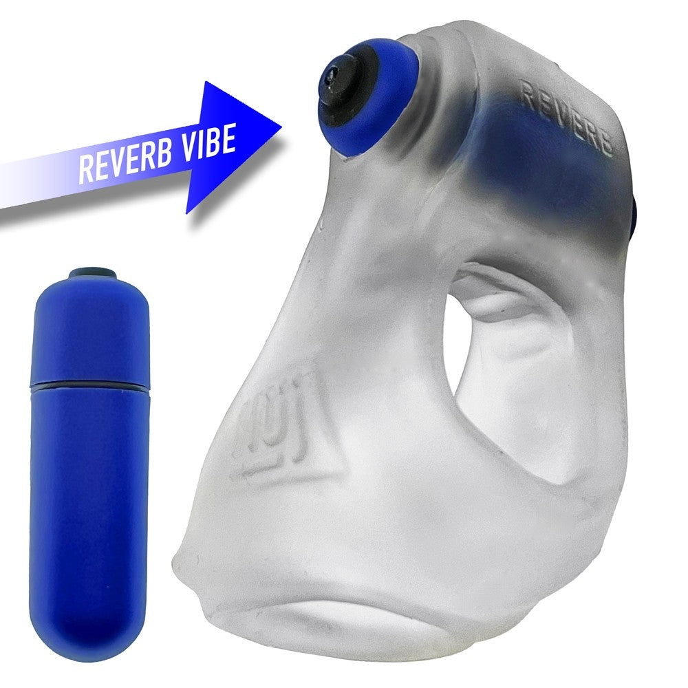 Hunky Junk Revsling Sling w/Vibe - Clear Ice w/Blue Vibe