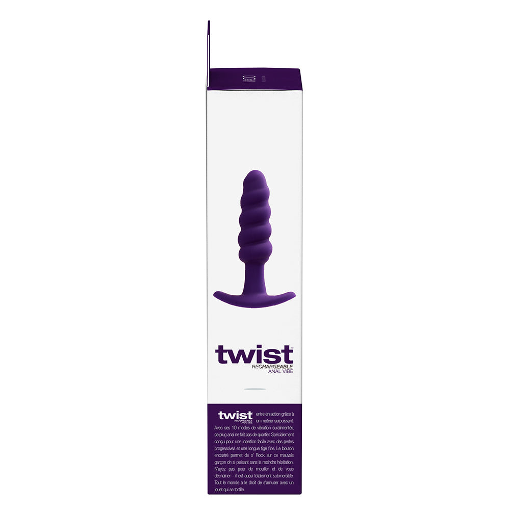 VeDO Twist Rechargeable Anal Plug - Purple