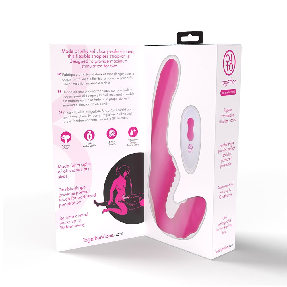 Strapless Together Remote Controlled Vibrator