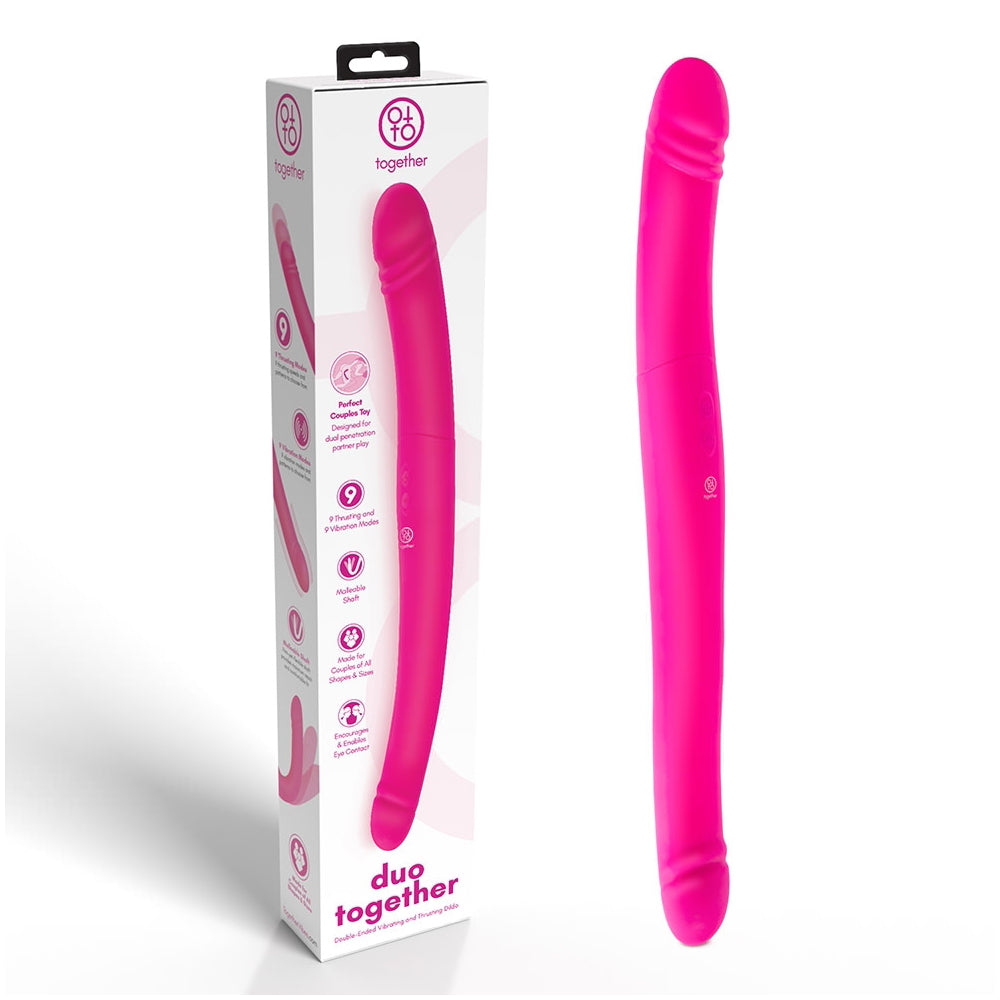 Duo Together Double-Ended Vibrating & Thrusting Dildo