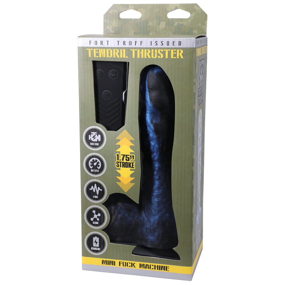 Fort Troff Tendril Thruster Mini Fuck Machine w/Remote - Blue