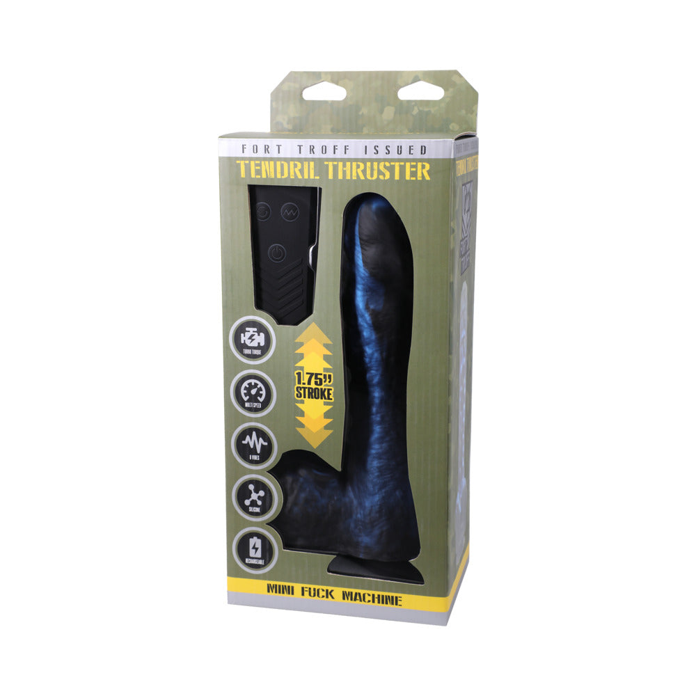 Fort Troff Tendril Thruster Mini Fuck Machine w/Remote - Blue