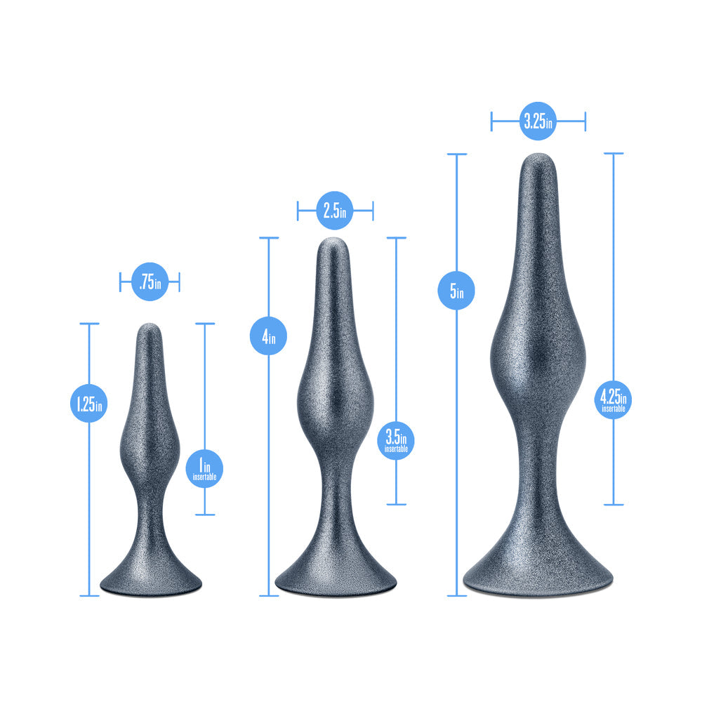 Anal Adventures Matrix Genesis Plug Kit-Silver