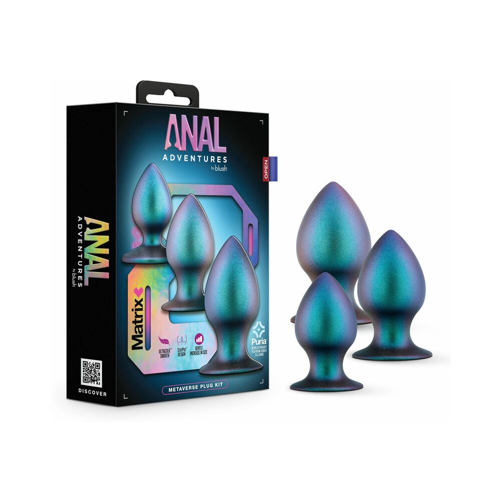 Anal Adventures Matrix Metaverse Plug Kit-Spruce