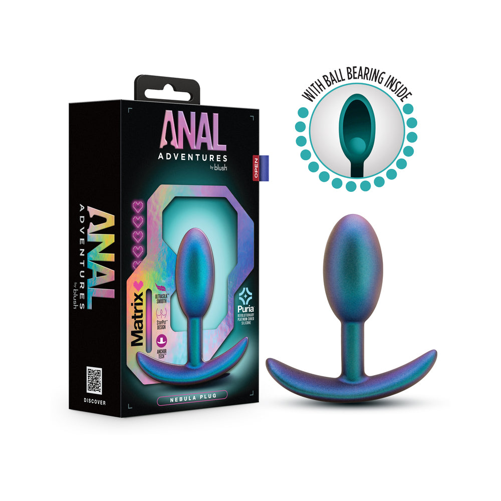 Anal Adventures Matrix Nebula Plug-Lunar Blue