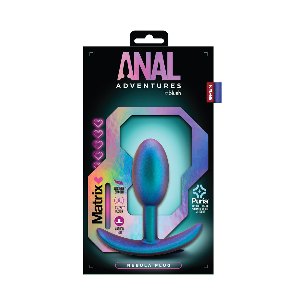 Anal Adventures Matrix Nebula Plug-Lunar Blue