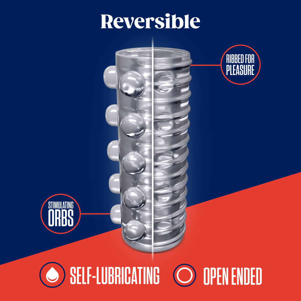 Rize Switch Glow In The Dark Self Lubricating Stroker-Clear