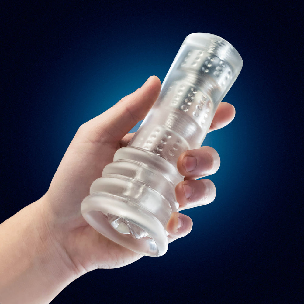 Rize Luz Glow In The Dark Self Lubricating Stroker-Clear