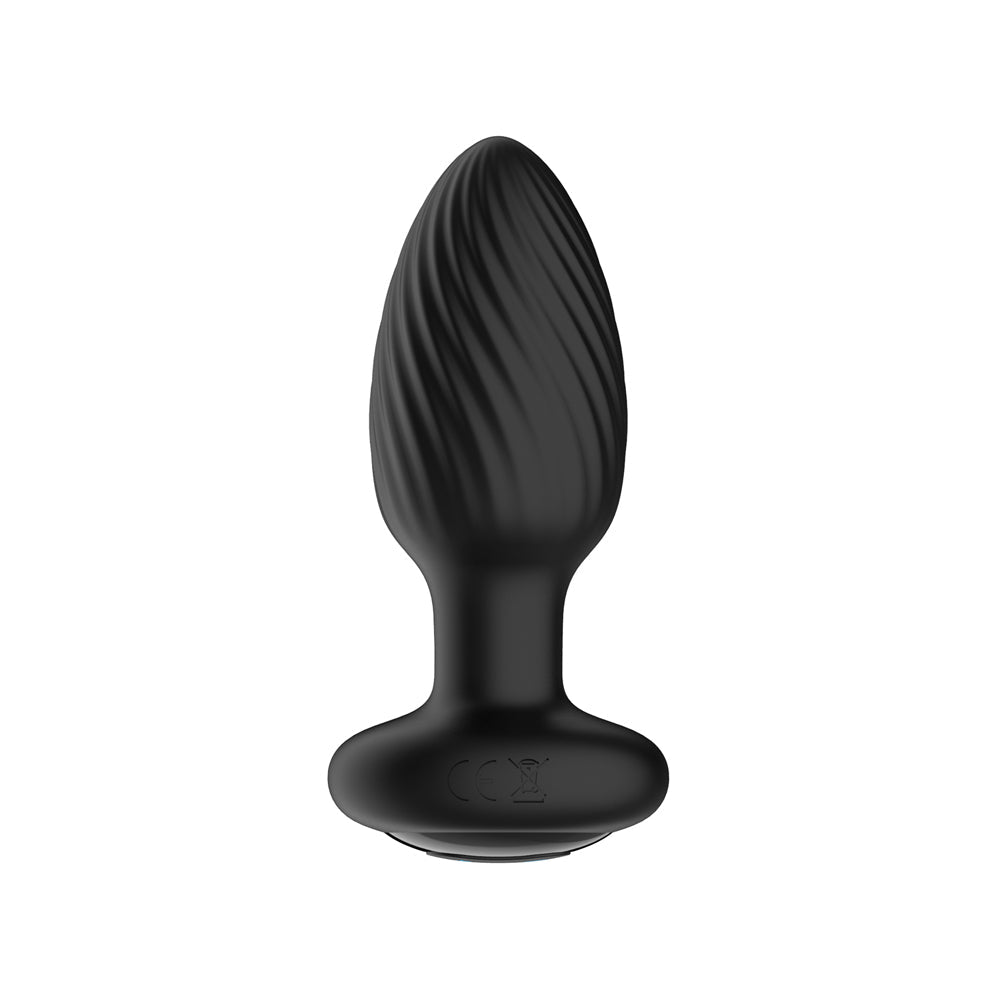 Nexus Tornado Rotating & Vibrating Small Butt Plug - Black