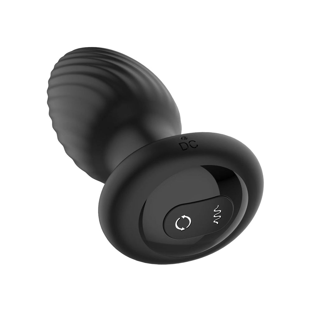 Nexus Tornado Rotating & Vibrating Small Butt Plug - Black