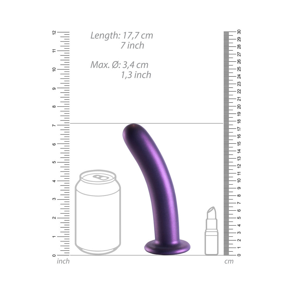 Shots Ouch 7" Smooth G-Spot Dildo - Metallic Purple