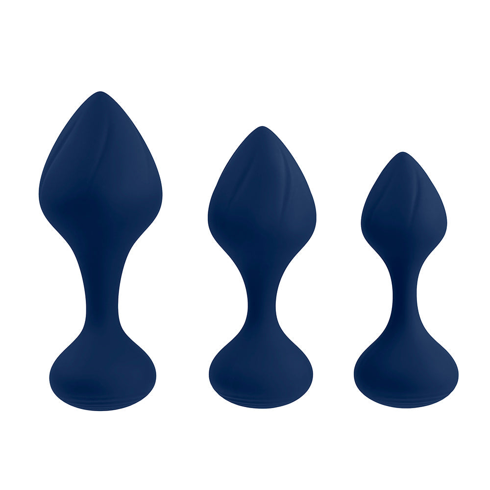 Playboy Pleasure Tail Trainer Anal Training Kit - Navy