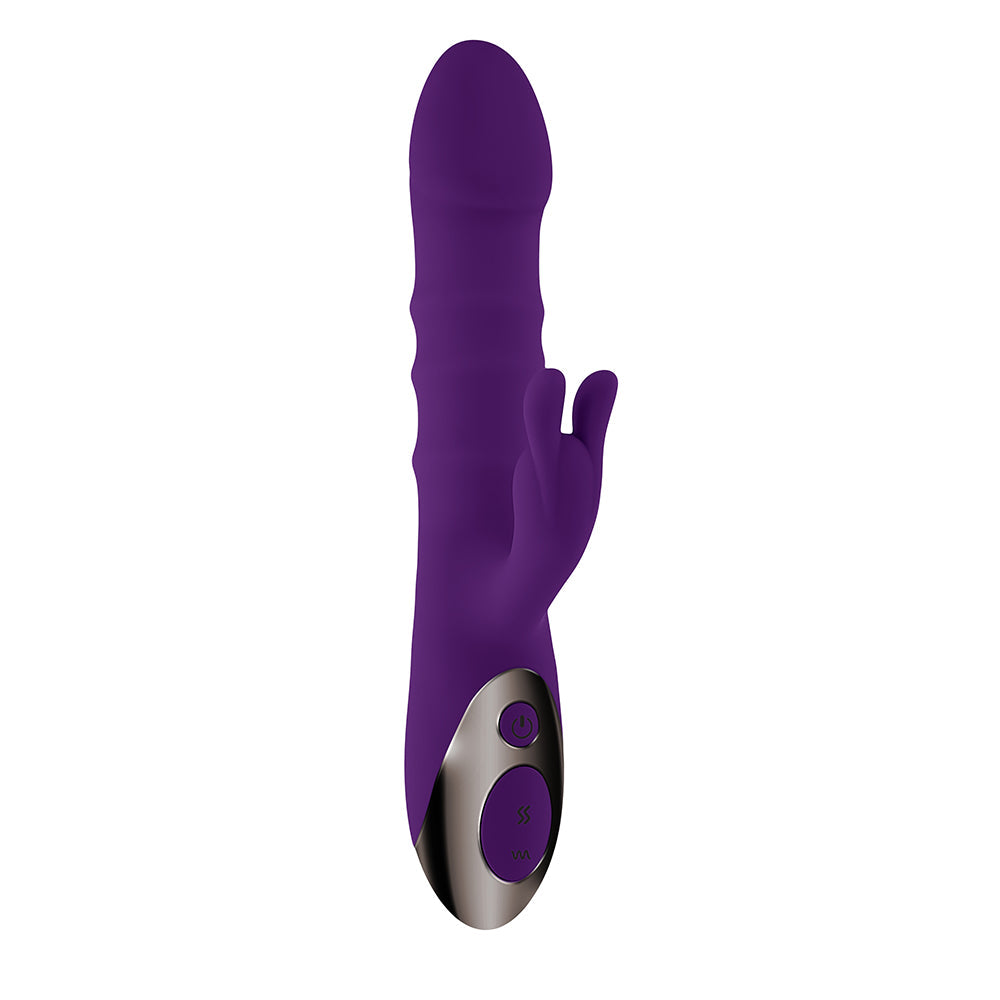 Playboy Pleasure Hop To It Rabbit Vibrator - Acai