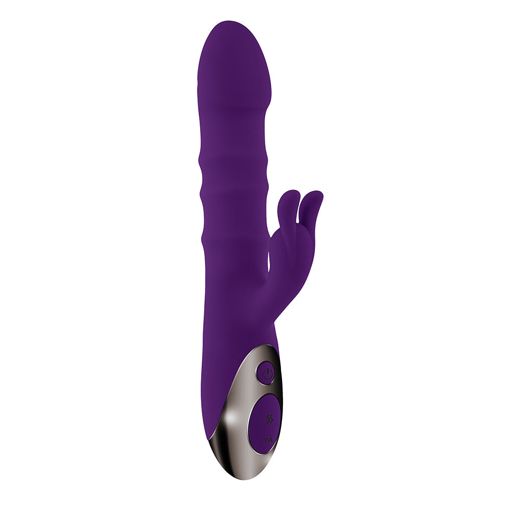 Playboy Pleasure Hop To It Rabbit Vibrator - Acai