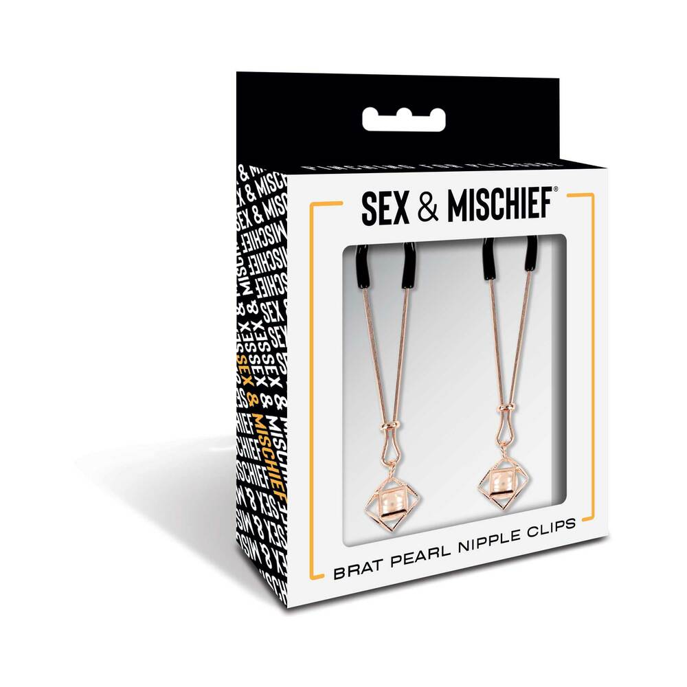 S&M Brat Pearl Nipple Clips