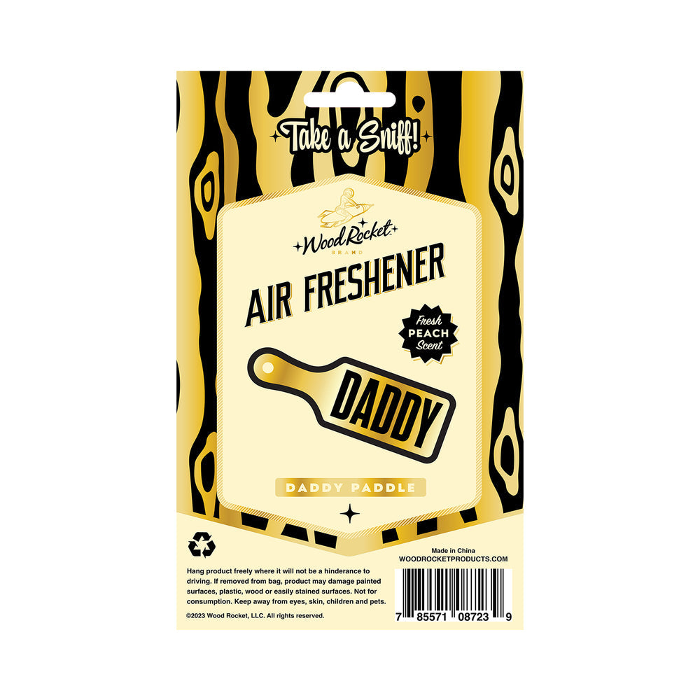Wood Rocket Daddy Paddle Air Freshener - Peach