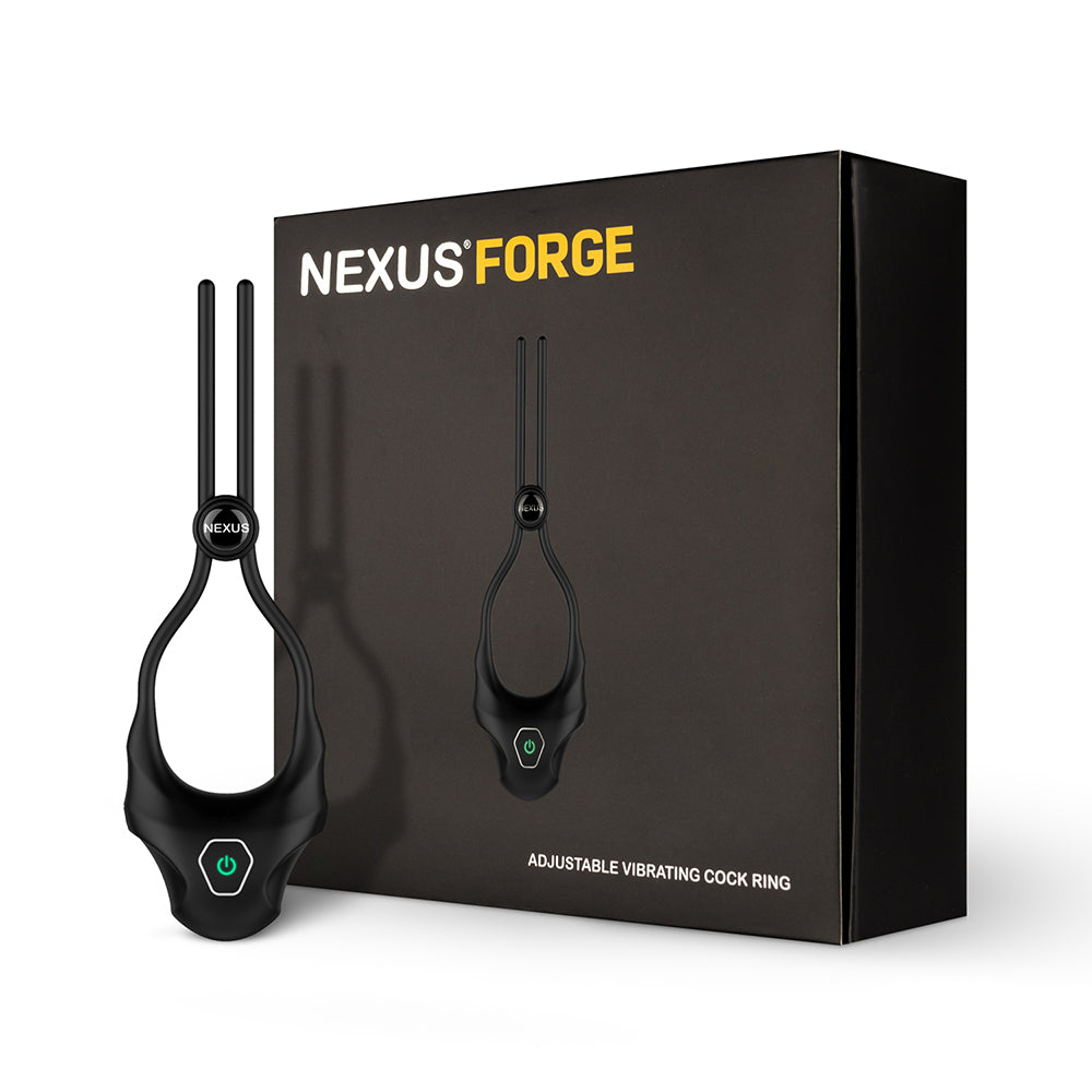 Nexus Forge Single Lasso Vibrating Cock Ring - Black