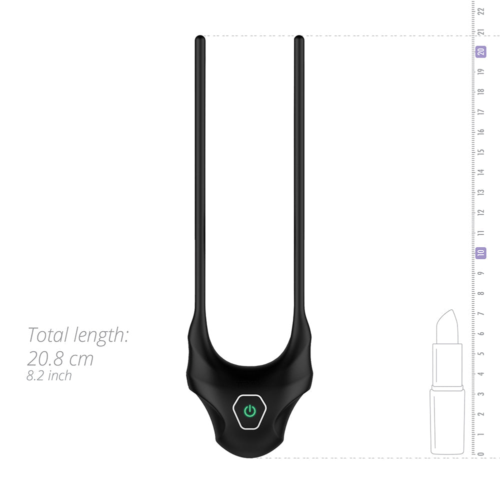 Nexus Forge Single Lasso Vibrating Cock Ring - Black