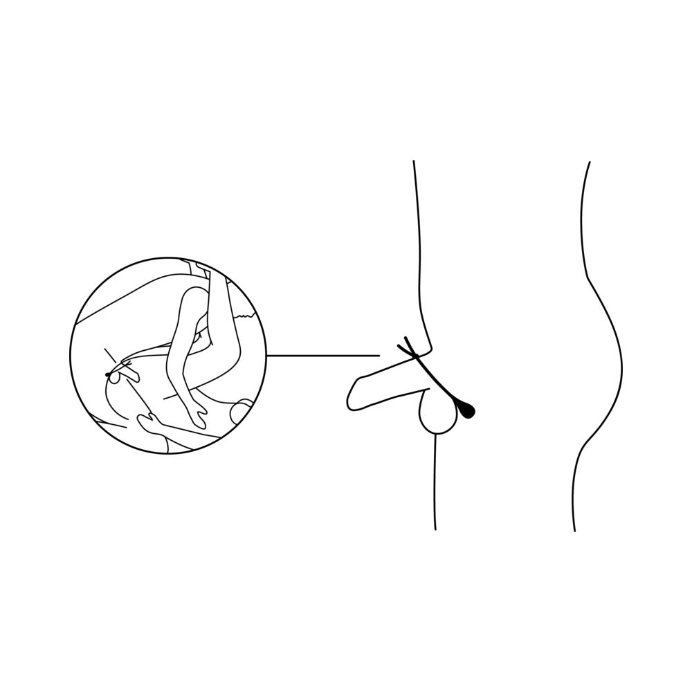 Nexus Forge Single Lasso Vibrating Cock Ring - Black